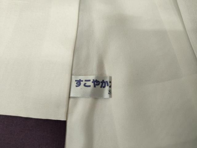 平和屋着物●訪問着　紬地　草花文　金彩　正絹　逸品　AABG5307cs_8