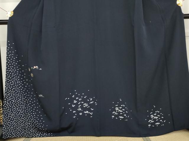平和屋着物●訪問着　刺繍　枝花丸文　金糸　金銀彩　正絹　逸品　AABG5368cs_2
