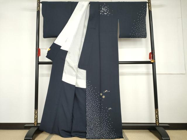 平和屋着物●訪問着　刺繍　枝花丸文　金糸　金銀彩　正絹　逸品　AABG5368cs_1