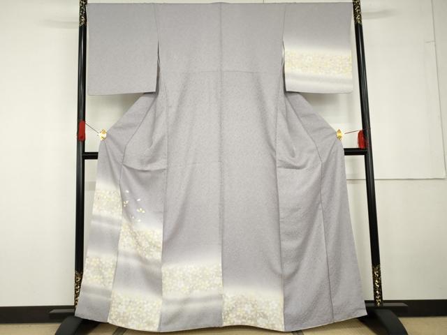 平和屋着物●訪問着　桜　暈し染め　金彩　正絹　逸品　AABG5388cs