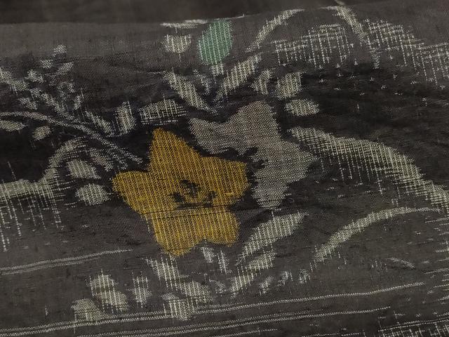平和屋着物＊夏物　重要無形文化財　本場宮古上布　雲重ね花文　苧麻　逸品　AABG5519jd_5