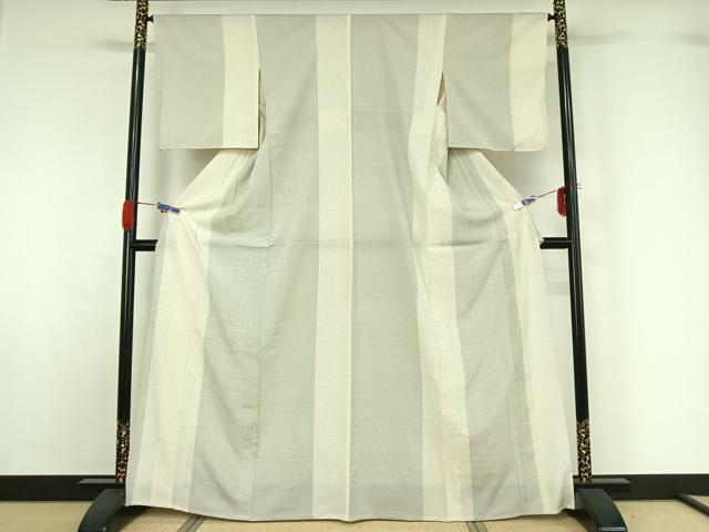 平和屋着物▽本塩沢　単衣　蚊絣　松坂屋扱い　正絹　逸品　AABG5629jh 平和屋着物▽本塩沢 単衣 蚊絣 松坂屋扱い 正絹 逸品 AABG5629jhの通販