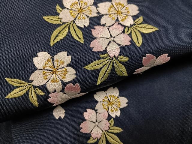 平和屋着物●女性　行灯袴　舞桜文　洗える着物　未使用　AABG5726ph_5