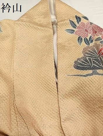 平和屋着物●名門　藤娘きぬたや・総絞り　振袖　孔雀花文　正絹　逸品　AABG5794ph_7