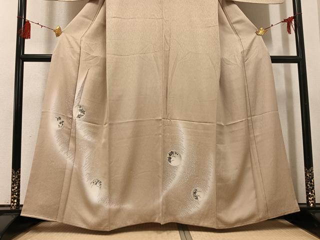 平和屋着物●訪問着　草花丸文　暈し染め　金彩　正絹　逸品　AABG6499ph_2
