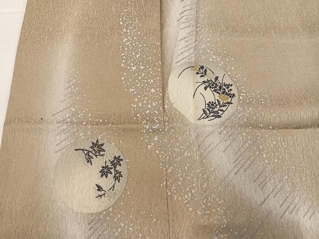 平和屋着物●訪問着　草花丸文　暈し染め　金彩　正絹　逸品　AABG6499ph_3