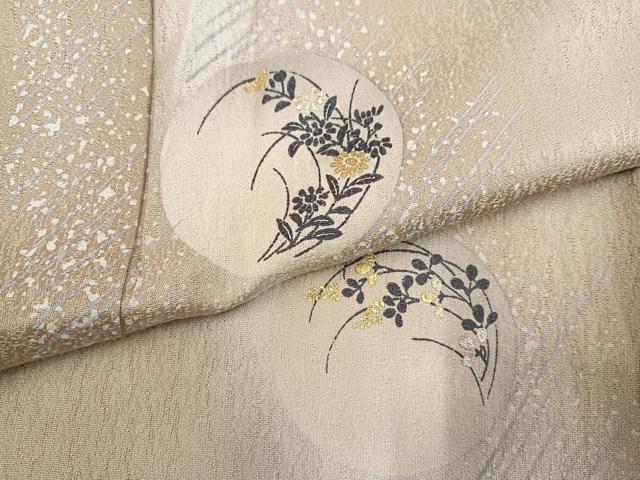 平和屋着物●訪問着　草花丸文　暈し染め　金彩　正絹　逸品　AABG6499ph_4