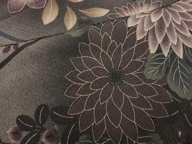 平和屋着物●撫松庵　小紋　草花文　暈し染め　綿　洗える着物　AABG6515ph_5