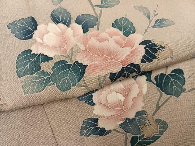 平和屋着物●訪問着　友禅　枝花文　正絹　逸品　AABG6555ph_4