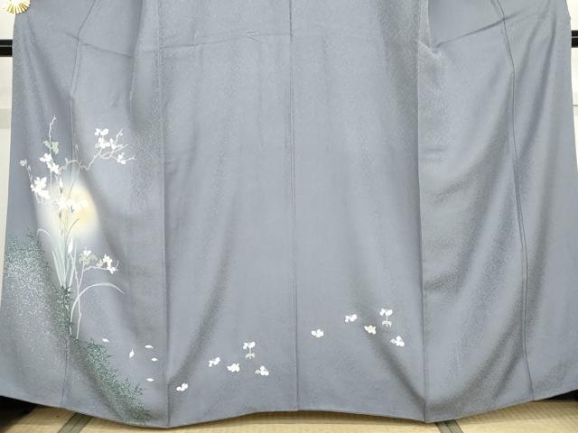 平和屋着物○訪問着 友禅 蛍暈し 枝花文 正絹 逸品 AABG6587csの通販は