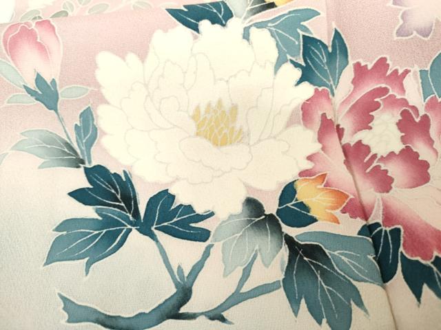 平和屋着物●訪問着　友禅　枝花文　暈し染め　正絹　逸品　AABG6616cs_6