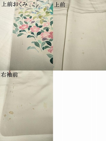 平和屋着物●訪問着　友禅　作家物　花鳥文　暈し染め　正絹　逸品　AABG6962ck_9