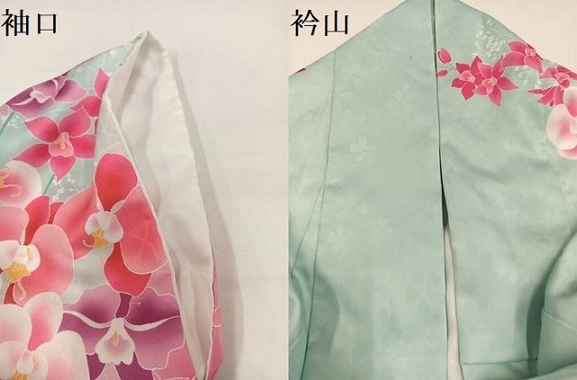 平和屋着物●小振袖　二尺袖　刺繍　草花文　洗える着物　AABG7086ph_7