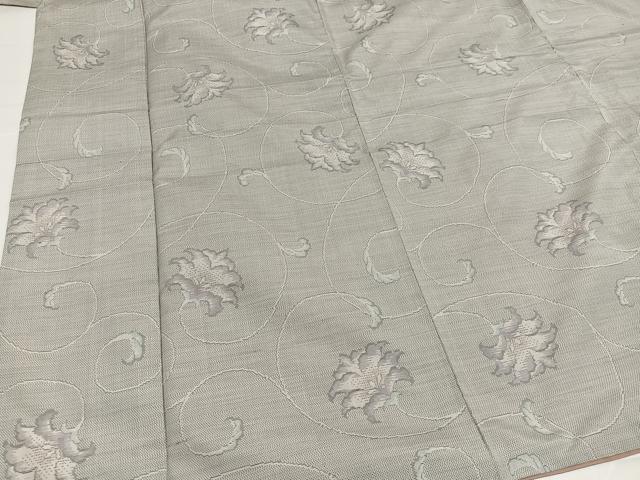 平和屋着物●本場大島紬　白大島　更紗唐草文　正絹　逸品　AABG7117ph_3