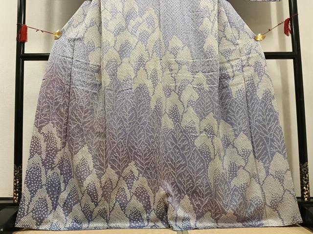 平和屋着物●訪問着　総絞り　樹林文　暈し染め　正絹　逸品　AABG7121ph_2