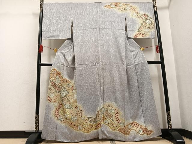 平和屋着物●訪問着　辻が花　暈し染め　金彩　正絹　逸品　AABG7156ph 平和屋着物○訪問着 辻が花 暈し染め 金彩 正絹 逸品 AABG7156ph
