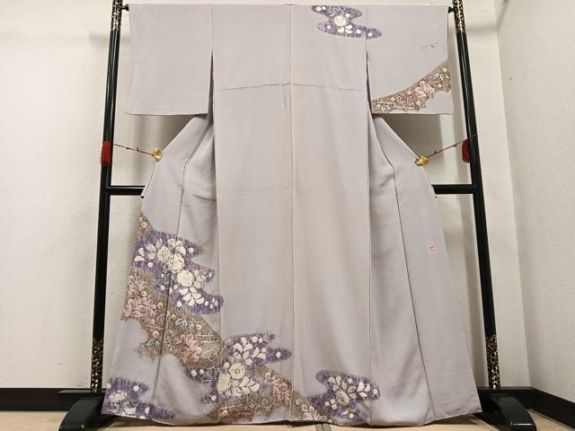 平和屋着物○十日町 名門 滝泰謹製 訪問着 辻が花 絞り 正絹 逸品 