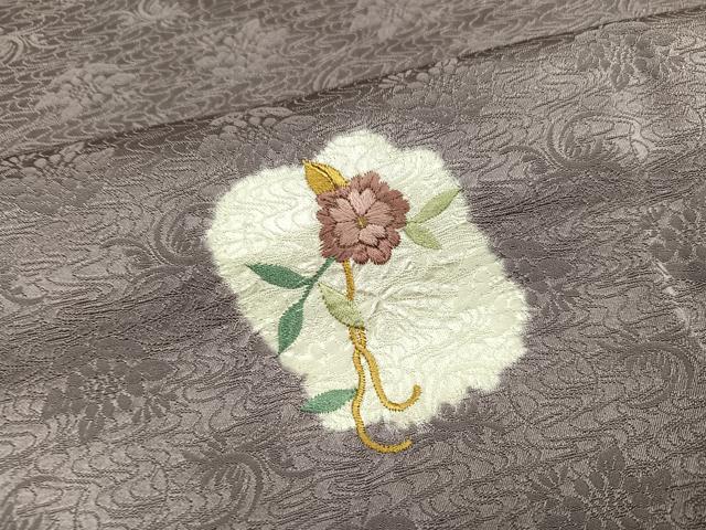 平和屋着物●訪問着　絞り　刺繍　草花文　金彩　鈴乃屋扱い　正絹　逸品　未使用　AABG7357ph_5