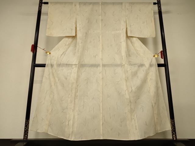 平和屋着物＊夏物　小紋　絽　幾何学文様　正絹　逸品　AABG7361jd_1