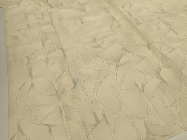 平和屋着物＊夏物　小紋　絽　幾何学文様　正絹　逸品　AABG7361jd_3