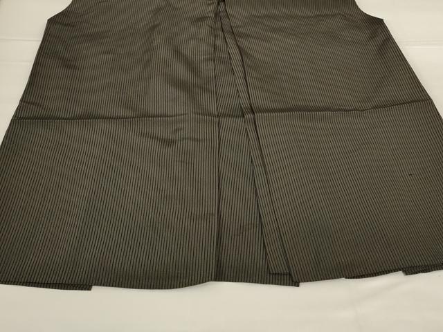 平和屋着物＊夏物　男性　馬乗り袴　縞　正絹　逸品　AABG7398jd_4