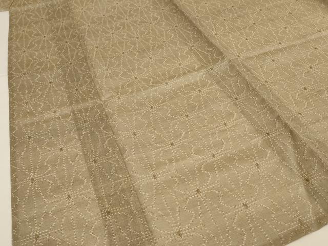 平和屋着物＊夏物　小紋　紗　幾何学文様　正絹　逸品　AABG7424jd_3