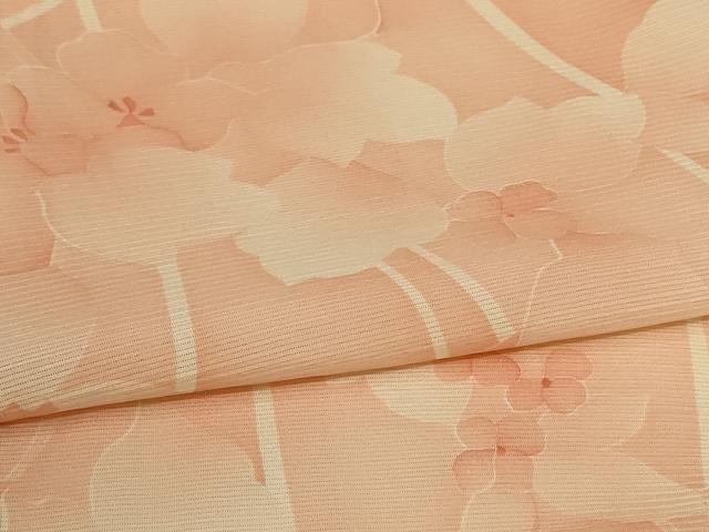 平和屋着物＊夏物　小紋　絽　草花文　正絹　逸品　AABG7484jd_4