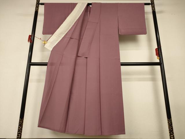 平和屋着物＊夏物　色無地　絽　鴇浅葱色　正絹　逸品　AABG7495jd_1