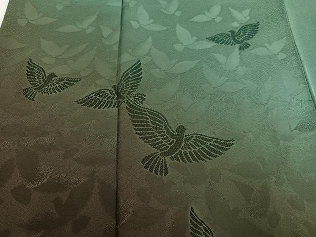 平和屋着物●染色作家　斉藤三才　訪問着　三才鳥　暈し染め　正絹　逸品　AABG7537ph_3