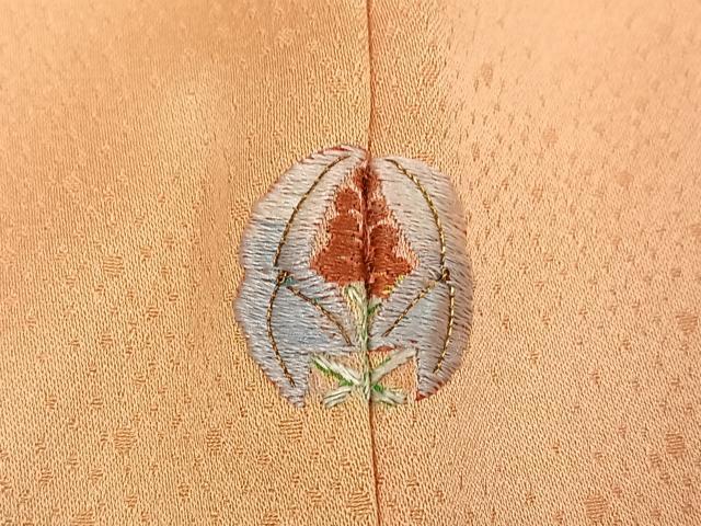 平和屋着物●人間国宝　福田喜三郎　訪問着　刺繍　扇文　暈し染め　金彩　正絹　逸品　AABG7539ph_7