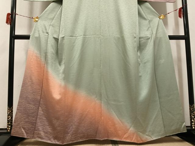 平和屋着物○金彩友禅 卓越技能者・名工・和田光正 訪問着 露芝文 暈し