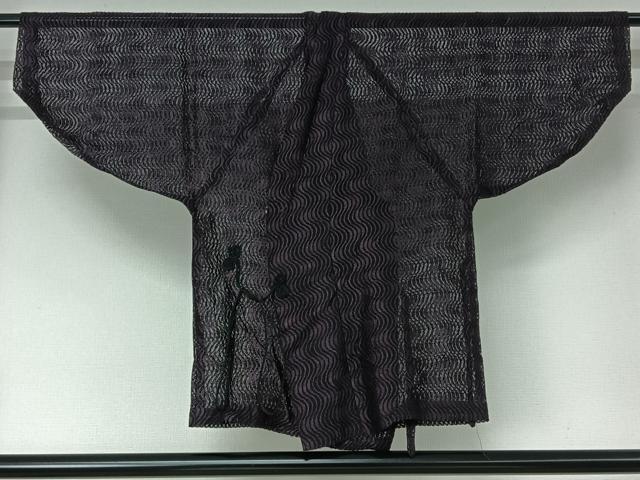平和屋着物▽道中着　スリーシーズン　春夏秋　塵除け　変わり縞　AABG7757jh 平和屋着物▽道中着 スリーシーズン 春夏秋 塵除け 変わり縞