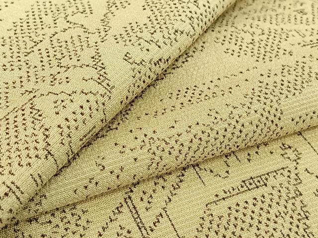 平和屋着物▽本塩沢　単衣　立波文　正絹　逸品　AABF4338jh 平和屋着物▽本塩沢 単衣 風景文 正絹 逸品 AABG7777jh 【公式通販】