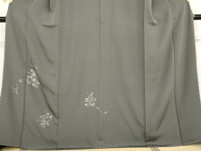 平和屋着物●訪問着　草花文　ゑり善扱い　正絹　逸品　未使用　AABG7804cs_2