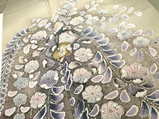 平和屋着物●訪問着　辻が花　暈し染め　金彩　正絹　逸品　AABG7813cs_3