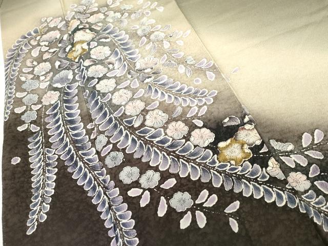 平和屋着物●訪問着　辻が花　暈し染め　金彩　正絹　逸品　AABG7813cs_4