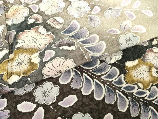 平和屋着物●訪問着　辻が花　暈し染め　金彩　正絹　逸品　AABG7813cs_5