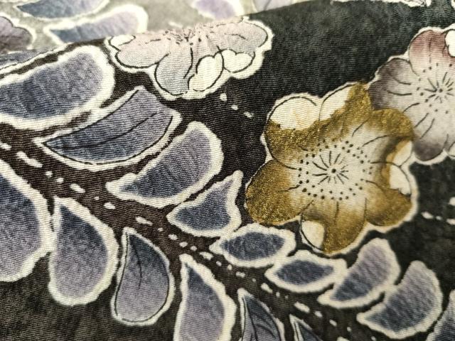 平和屋着物●訪問着　辻が花　暈し染め　金彩　正絹　逸品　AABG7813cs_6
