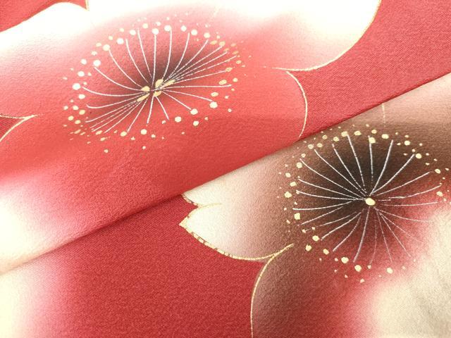 平和屋着物●豪華振袖　舞桜文　暈し染め　金彩　ロング丈　正絹　逸品　AABG7876cs_5