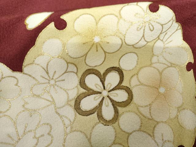 平和屋着物●豪華振袖　雪輪花文　暈し染め　金彩　仮絵羽　逸品　未使用　AABG7878cs 平和屋着物○豪華振袖 雪輪花文 暈し染め 金彩 仮絵羽 逸品 未使用