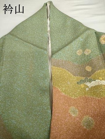 平和屋着物●京友禅の第一人者　松井青々　訪問着　辻が花　駒刺繍　金彩　正絹　逸品　AABG7897cs_9