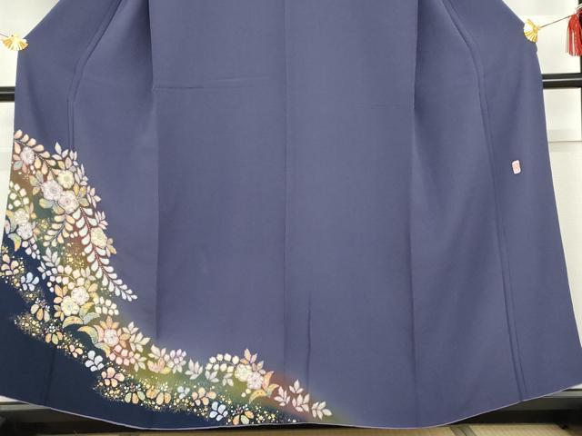 平和屋着物●越後十日町の一流染匠　桐屋・翠山工房　訪問着　辻が花　暈し染め　金彩　やまと誂製　正絹　逸品　AABG7996cs_2
