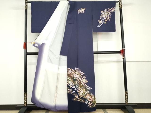 平和屋着物●越後十日町の一流染匠　桐屋・翠山工房　訪問着　辻が花　暈し染め　金彩　やまと誂製　正絹　逸品　AABG7996cs_1