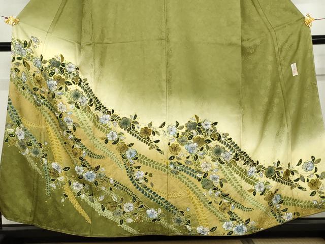 平和屋着物●訪問着　作家物　孝美　辻が花　暈し染め　正絹　逸品　AABG8015cs_2