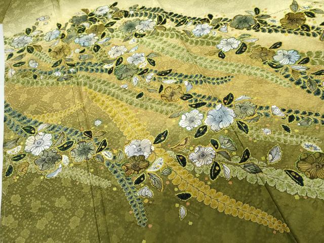 平和屋着物●訪問着　作家物　孝美　辻が花　暈し染め　正絹　逸品　AABG8015cs_3