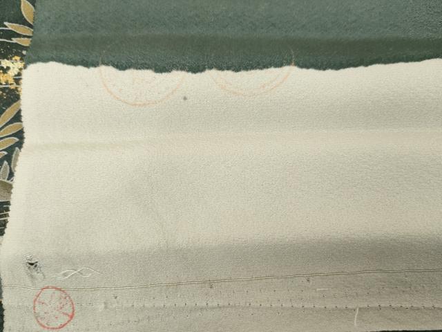 平和屋着物●訪問着　友禅　風景梅松花文　金彩　反端付き　正絹　逸品　AABG8022cs_7