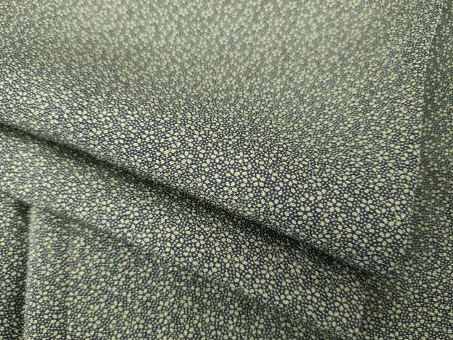 平和屋着物▽江戸小紋　単衣　小花文　正絹　逸品　AABG8435ck