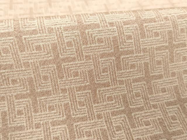 平和屋着物▽上質な小紋　単衣　幾何学文様　正絹　逸品　AABG8466ck_5
