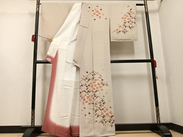 平和屋着物●こむさでもーど・COMME CA DU MODE　訪問着　舞花文　やまと誂製　正絹　逸品　未使用　AABG8481ph_1