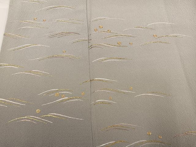 平和屋着物●訪問着　蘇州刺繍　波　暈し染め　金糸　さが美扱い　波留美　丹後ちりめん　正絹　逸品　AABG8535ph_3